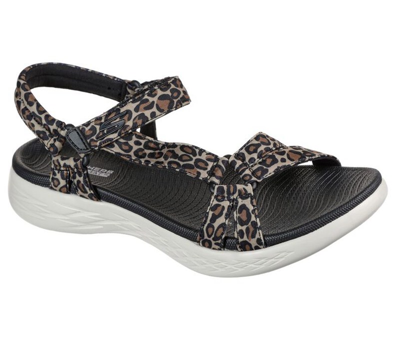 Skechers Dam Leopard Sandaler - On The Go 600 - Safari Girl - Sverige (RLMOD-7921)